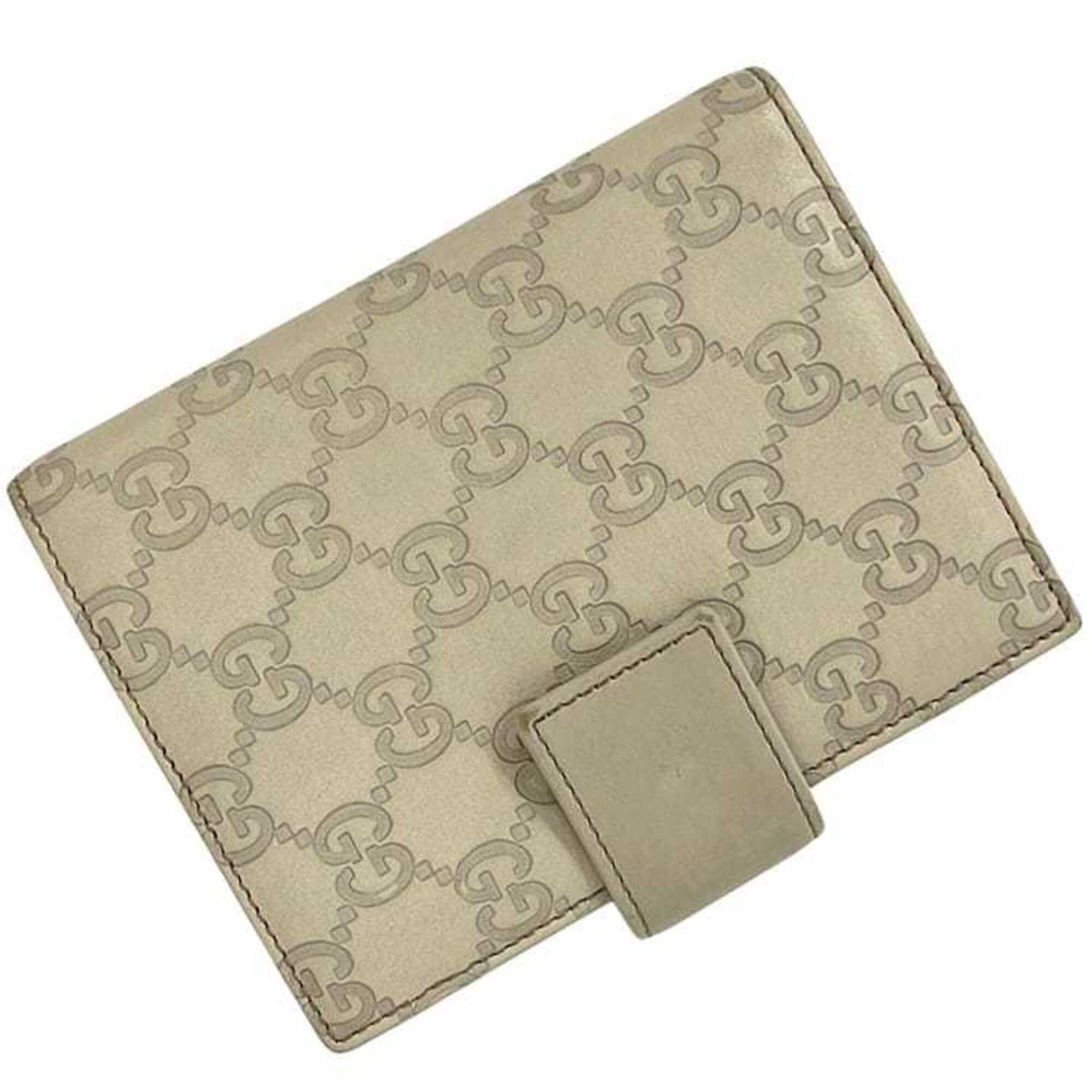 Gucci Notebook Cover, Beige/White, Guccissima Line, 115240 A0v1g 9022, 6-Hole...